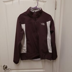 The North Face Purple and White Jacket